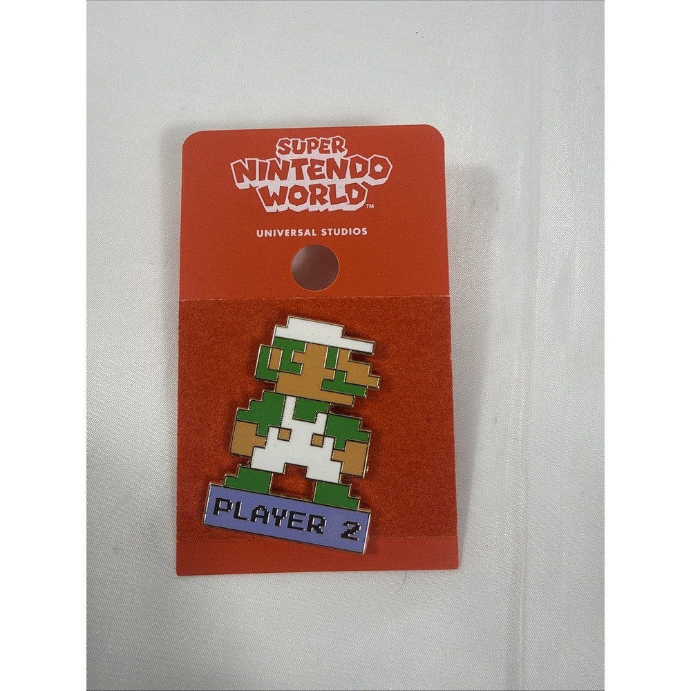 Universal Orlando Epic Universe Super Nintendo World 8 Bit‎ Luigi Player 2 Pin